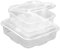 Pro DP 240-600 Salatschalen Take away Salatboxen Sushiboxen Bagelboxen klar PET recycelbar mit anh. Deckel versch. Größen - Inkl. VerpG in D (1000ml 320St)