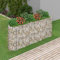 ZHOUMIN Gabionen-Hochbeet, Kräuterspirale, Hochbeet Im Garten, Pflanzkübel, Pflanzsteine, Verzinktes Eisen 260x50x100 cm