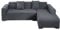 Jin Le Sofabezug l Form Sofabezug Ecksofa Couchbezug l Form Stretch (3-Sitz + 3-Sitz, Hellgrau) Ecksofaüberwurf Waschbar Sofaüberwurf mit 2 Kissenbezüge + Anti-Rutsch-Schaumstoffe