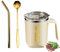 16 OZ Stainless Steel Coffee Mug Tumbler, Travel Mug for Women - Insulated Coffee Cup, Hot or Cold Beverage, Straw Included