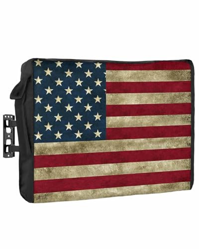 Outdoor TV Cover - American Flag Waterproof and Weatherproof 36-39 LCD Movable Shield TV Display Screen Protector Outside Television Covers