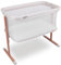 Tutti Bambini ZiZee® Breathable Rocking Crib - Baby Cot with All-Around Mesh, Easy Fold Baby Bed, Travel Cot with Mattress Included, Baby Crib with Wheels & Travel Bag (0-6 months) - Walnut/Ecru