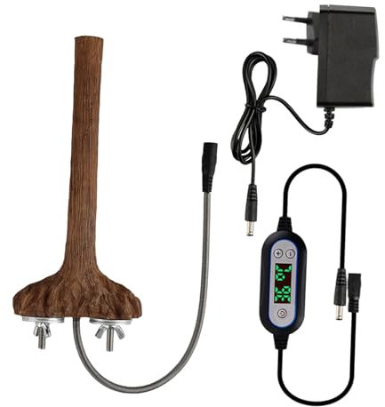 Baoblaze Heizung für, Vogelkäfig-Heizung, Vogelkäfig-Zubehör, Vogelwärmerzweig aus Kunstharz für große mittelgroße Finken-Nymphensittiche