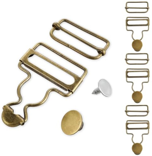 Teaaha 4 Stück Latzhosenschnallen, Dungaree Schnallen Metall Hosenträger Verschluss Overall-Clips für Latzhosen Fleece-Hosen Hosenträger Schneehosen Kleidung Handtaschen Rucksäcke