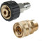 SPORTARC M22 15 mm Hochdruckreiniger-Adapter-Set, Schnellverbindungs-Set, 5000 PSI Kupplungen, einfach zu verbinden/zu trennen
