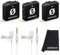 Rode Wireless ME Dual Mikrofon Funksystem + 2X Lavalier GO Weiss Ansteckmikrofon + keepdrum Mikrofasertuch