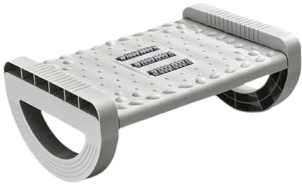 Folpus Repose-Pieds sous Le Bureau, Repose-Pieds antidérapant avec Texture de Massage, Repose-Pieds, marchepied de Bureau pour Le Travail sur Ordinateur, Les, Gris