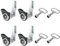 PATIKIL Triangle Serrure à came, 4 Pcs Chrome Plaqué Tubular Cabinet Tiroir Serrure 1-1/4 Cylindre Longueur Adapté jusqu'à 1-1/16 Épais Panneau avec Petit Clés pour Électrique Cabinet