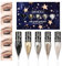 5 Couleurs Glitter Eyeliner Liquide, Diamant Scintillant Eyeliner, Ensemble Imperméable Eye-liner, Fard à Paupière Paillette Liquid, Imperméable Longue Tenue, pour Festival Fête Maquillage (B)