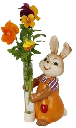 Goebel Hasenfigur Hase mit Vase Blütentraum - Ostern