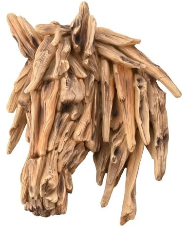 Widdop and Co - Naturecraft Driftwood Collection Wood Effect Horse Head