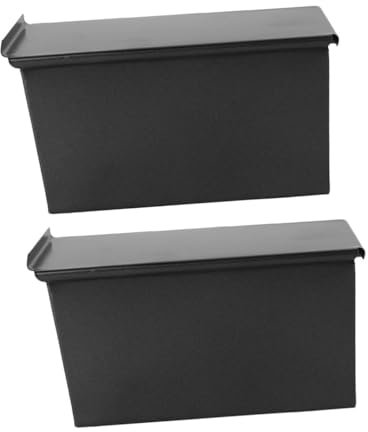 SHOWERORO 2 Pezzi Scatola Per Toast in Ghisa Teglia Da Forno Antiaderente Con Coperchio Stampi Per Pane Per Uso Quotidiano Utensili Da Cucina Funzionale