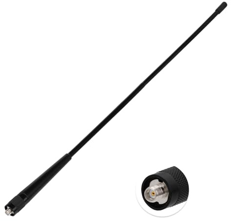 Superbat Dual Band VHF/UHF Funkgerät Antenne 136-174/400-470MHz SMA Buchse | Kompatibel mit Baofeng BF-F8HP BF-888S , Retevis, Wohnmobil, Icom, Yaesu, Handfunkgerät, Amateurfunk; mobiler Funkempfang