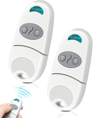 Telecomando Cancello 433,92 Mhz, Telecomando per Cancelli, 2 Canali, Rolling Code, Remote Control, Telecomando Porta Garage (2 pezzi)