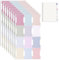 96 Stück Klebrige Index-Registerkarten Haftnotizen Tabs Pastell Monatliche Registerkarten Aufkleber Farbige Index Tabs Klebemarkierungen Papier Farbig für die Kennzeichnung Klassifizierung, mehrfarbig