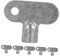 HOMOCONO Radiator Bleeding Valve Key Set 6pcs Different Sizes Square Socket Tail Key for Plumbing