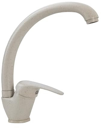 IMPALLI Miscelatore Cucina Canna Lunga Girevole Rubinetto Lavello Cucina 18,9X19,6 Cm Facile Installazione Rubinetto Cucina Serie Alice (AVENA)