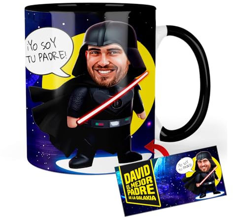 Kembilove Regalos personalizados | Regalos originales para hombre | Idea de Regalo Día del Padre | Regalo hombre | Taza personalizada Caricatura | Tazas originales para regalar (Modelo 3)