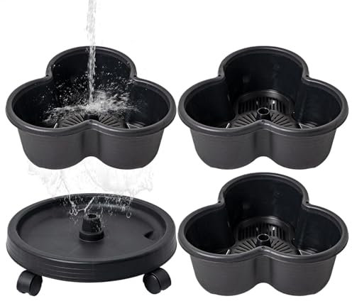 Strawberry Planter Trio 3 Pot Tri-Pot Stacking, Stackable Strawberry Tower, Removable Gardening Planter With Wheels For Flower Bedding Indoor Ourdoor Garden