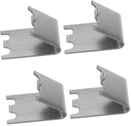 Tofficu 4 Stück Kühlschrankschnalle Kühlschrankzubehör Gefrierregal-clip Ersatzteile Für Getränkekühlschränke Mini Kühlschrank Regalclip Rostfreier Stahl Silver