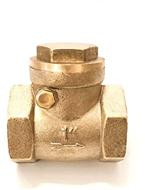 WVRWFDLW 1/2 3/4 1 2 3 4 Innengewinde Messing Horizontales Rückschlagventil zur Verhinderung von Wasserrückfluss(1.25 Inch)