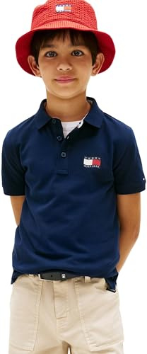 Tommy Hilfiger Jungen Wavy Flag Polo Ithica Placket Ss Kb0kb10227 Polos (1er Pack)