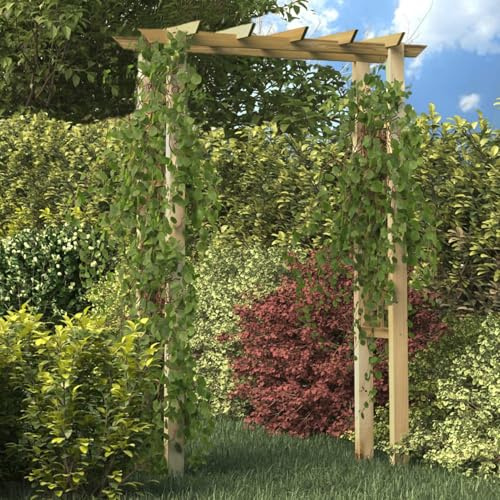 Gecheer Gartenlaube Rosenbogen 150 x 60 x 204 cm Holz Imprägniert Gartenpavillon Partyzelt für Garten Strand Familien Festivals Grillfreunde