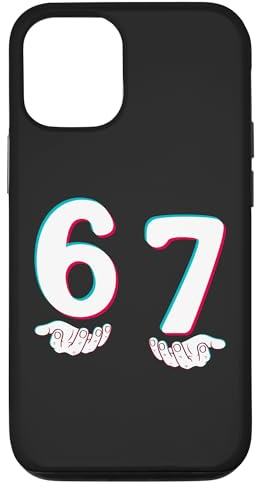 Hülle für iPhone 12/12 Pro Six Seven 6 7 Hands Funny Number Meme Aesthetic
