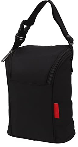 OVAQUIXI wasserdichte Babyflaschen-Thermotasche, Nylon-isolierte Hand-Babyflaschen-Aufbewahrungstasche Zum Spazierengehen, Einfach und Praktisch – Baby, Thermisch, Isolierung – Nylon-Material (Black)