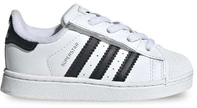 adidas Superstar II CF El I Sneakers für Kinder, Weiß/Schwarz - JH9984, WEISS SCHWARZ, 24 EU