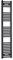 300mm Wide Black Heated Towel Rail Radiator Flat Ladder for Stylish Bathroom (1600mm High)