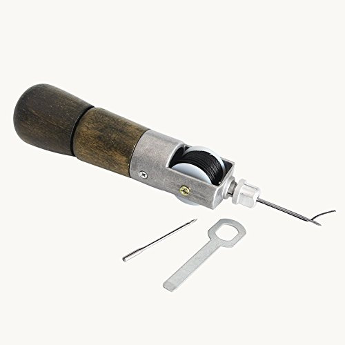 DIY Handmade Leather Tool Leather Factory Lock Stitch Sewing Awl Automatic Awl Leather Craft Tool Super Carving Wax Line Hand Art Needle Sewing Machine