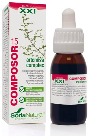 Soria Natural Composor 15 Menstrulan – Con Extractos de Ciprés, Milenrama, Artemisa, Salvia, Caléndula, Tomillo, Zinc y Cobre – Ciclo Menstrual - Alteraciones Menstruales - Salud Femenina - 50ml