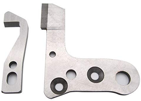 ckpsms Marque - 1set # H004131+H004137 inférieur et Supérieur Couteau Compatible avec Pfaff 4842 Elna 604e, 644,745,845
