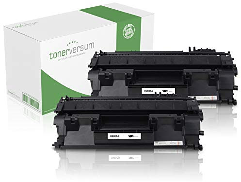 2 Toner kompatibel zu HP CF280A 80A Schwarz Druckerpatronen für Laserjet Pro 400 M401dn M401a M401d M401dw MFP M425dn