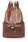 NICOLE & DORIS Damen Rucksack Schultertaschen Leder Rucksack für Damen Tasche Rucksack Leder Damen Handtaschen Braun