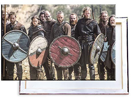 Unified Distribution Vikings - 100x70 cm Kunstdruck auf Leinwand • erstklassige Druckqualität • Dekoration • Wandbild