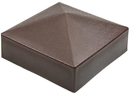 MroMax Zaunpfostenkappen aus Kunststoff, für druckbehandeltes Holz, 70 x 70 mm, Braun, MRO191109G-0100, 1Pcs Brown 90x90mm