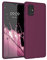 kwmobile Hülle kompatibel mit Samsung Galaxy A71 Hülle - weiches TPU Silikon Case - Cover geeignet für kabelloses Laden - Bordeaux Violett