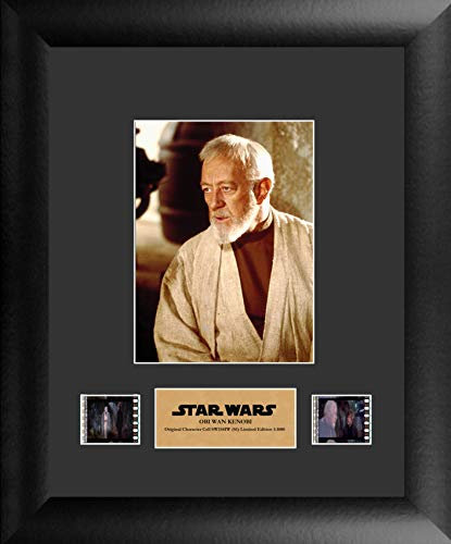 FilmCells Star Wars Jedi Obi-Wan Kenobi Wandbild, gerahmt, mit Zertifikat, 28,9 x 33 cm