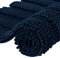 subrtex Badteppich aus Plüsch, gestreift, Chenille, weich, für Badezimmer, maschinenwaschbar (40 x 60 cm, Marineblau)