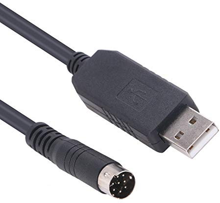 Cat-Kabel (USB auf Mini-DIN-Stecker, 8P, männlich, kompatibel mit Yaesu FT-857 FT-857D FT-897 FT-897D CT-62 FTDI-Chip)