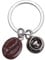 Lurrose 1pc Coffee Bean Keychain Metal Coffee Mugs Espresso Mug Car Keychain for Men Backpack for Girl Resin Coffee Keychain Metal Coffee Bean Purse Pendant Charm Man Bags Heart-shaped