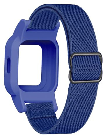 C2D JOY Elastisches Nylon Armband mit Schnellverschluss kompatibel mit Garmin Vivofit Jr 3 Bands Armbanduhr Verstellbar Elastisch Sport Armband-Kein Edelstein