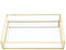 Gold Mirrored Tray, Vintage Metal Frame Storage Box, Jewelry Cosmetics Display Boxes for Vanity Dressing Table Bathroom Bedroom(L)