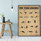 YHXCT Yoga Poster – Yin Yoga Asanas Poster Yoga Posen Wandkunst Yoga Guide Poster Yoga Von Zu Hause Aus Üben Yoga Sudio Decor Gym Poster Fitness Decor Bilder,Poster,Kunstdrucke Wandtattoos - 50X70Cm
