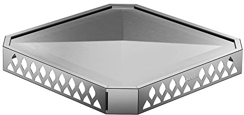Breeo Base X24 (25,6 Zoll) – Feuerschalenmatte für Deckschutz – für mehrere Oberflächen sicher – hervorragender Hitzeschutz und Luftstrom – Edelstahl-Feuerstellen-Zubehör für Außen- und Außenflächen –