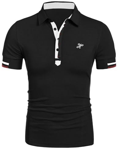 COOFANDY Polo Shirts for Men Adult Golf T Shirt Short Sleeve Summer Cotton Polos Designer Slim Fit Embroidery Sports Tops