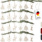 Christbaumschmuck Filz 24-teilig - Made in Germany- Weihnachtsbaum Schmuck Set aus upcycling rPET-Filz - Baumschmuck Filz - Christbaumanhänger Filz easy and green® (Beige)