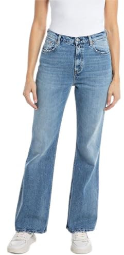 Replay Damen Jeans Teia Rose Label, Medium Blue 009 (Blau), 32W / 30L